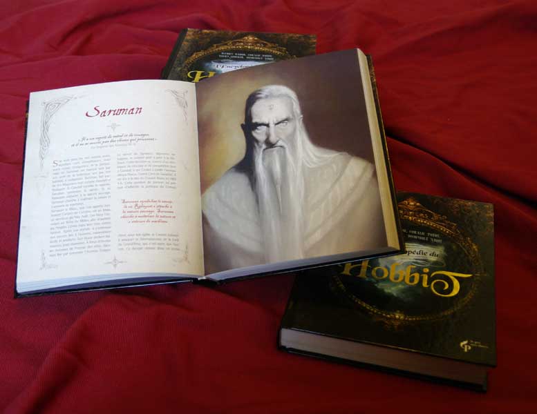 L'Encyclopédie du Hobbit - Sarouman et couverture