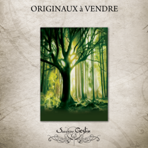 PASTEL A3 La Forêt (Oracle de Brocéliande)