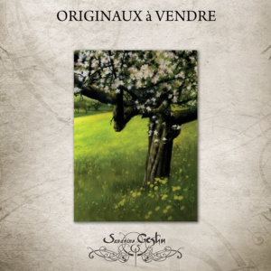 PASTEL A3 Le pommier (Oracle de Brocéliande)