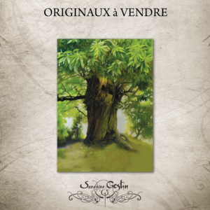 PASTEL A3 Le Chataignier (Oracle de Brocéliande)