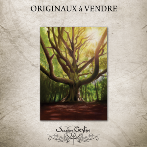 PASTEL A3 Le Hêtre (Oracle de Brocéliande)